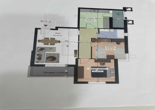 A VENDRE DES APPARTEMENTS S+2 A CITE GHAZALLA - Bien immobilier à {"id":1,"country_id":219,"name":"ARIANA","slug":"ariana"} - Image 4 - Agence Immobilière Maison Plus Elite